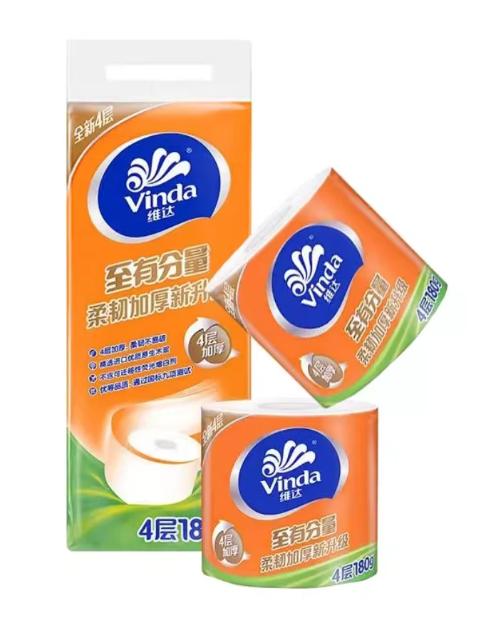 4-Ply Thickened Toilet Paper Roll