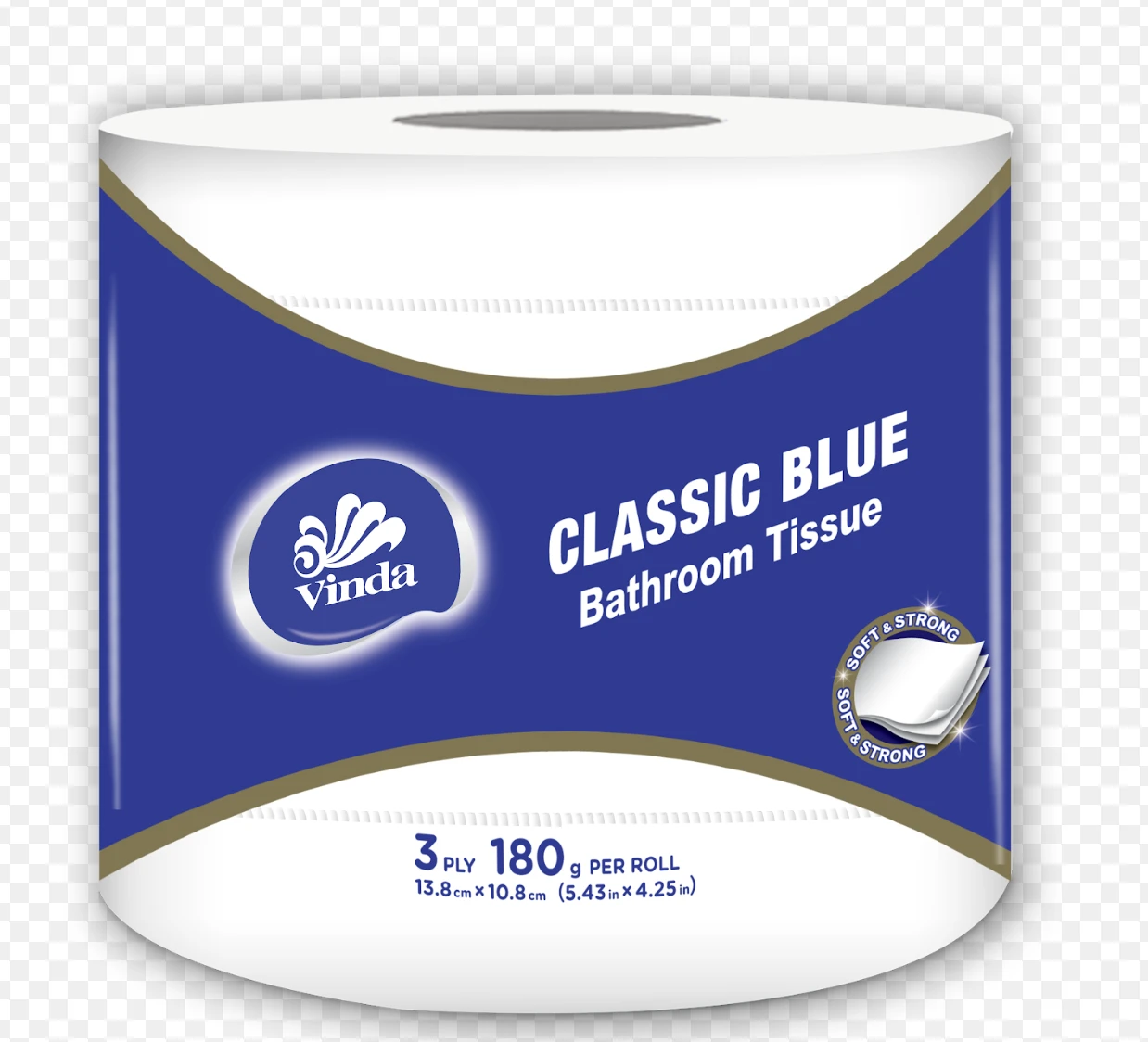 Classic Blue Bathroom Tissue - Image 2